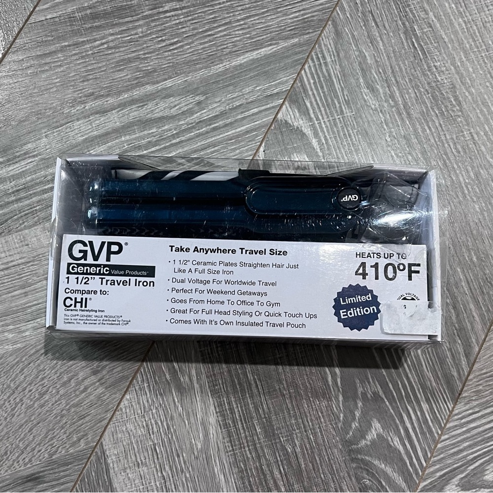 GVP travel size hair straightener